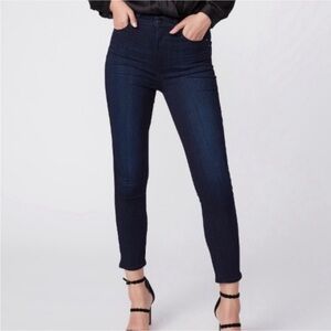 PAIGE Dark Wash Super High Rise Margot Skinny Jeans NEW